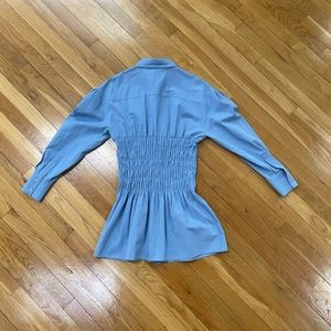 Shirring Waist Long Shirt